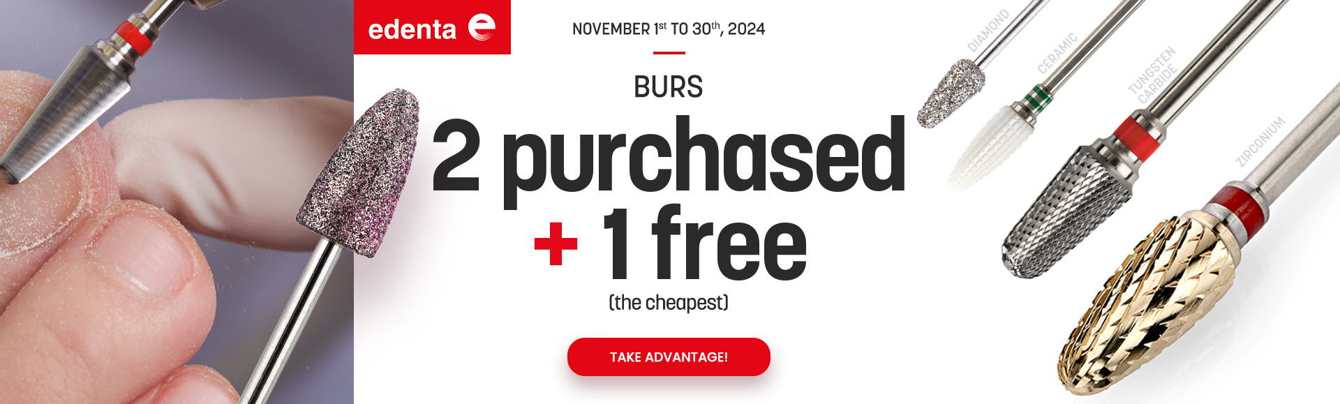 2 burs purchased + 1 free until 30/11/2024